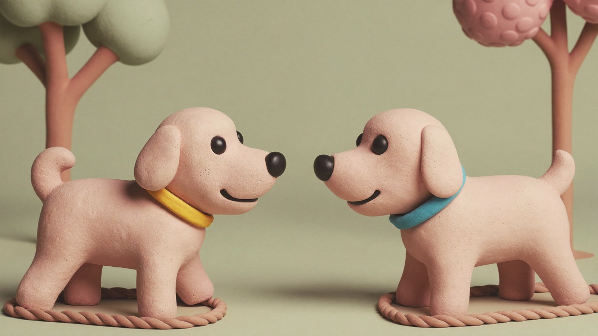 Side by side, same direction: parallel walking lets two dogs meet without confrontation